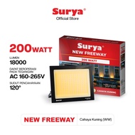 CAHAYA Solar LED Flood Light New Freeway 200 Watt WW - Yellow Light