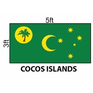Cocos Islands Flag 3x5ft, Bendera Cocos Islands 3x5ft, Polyester