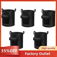 5Packs 10 Gallon Potato Grow Bag, Heavy Duty Potato Bags for Growing Potatoes Fabric Potato Grow Bag