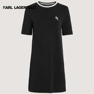 KARL LAGERFELD - IKON PATCH TSHIRT DRESS A4W13020