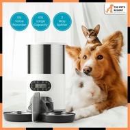 Automatic Pet Feeder Timed Dog Cat Food Dispenser for Dry Food 1-4 Meals Per Day