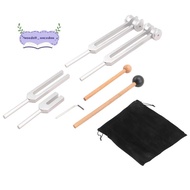 4Pcs Tuning Fork Set(128Hz,  136.1Hz, MI 528Hz, 4096Hz),for Healing Chakra,Sound Therapy,Reliever St