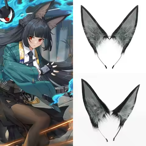 Hoshimi Miyabi Cosplay Game Ears Zenless Zone Zero Simulation Beast Ear Hairband Cosplay Anime Props