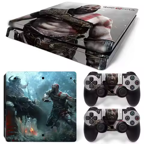 God of war for PS4 slim skin sticker for PS4 slim protect skins for ps4 slim vinyl sticker for PS4 s