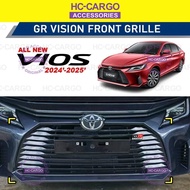 🚗 Toyota Vios 2023-2025 AC100 GR Sport Front Grille | GR Vision Style | Piano Black | Vios GR Sport 