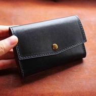 【VULCAN 信封拉鍊短夾】義大利植鞣牛革 可自選配色 可壓印燙金