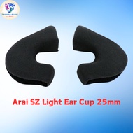 Arai SZ Light Ear-cup 25mm (Old model: 3772) 063772 【Direct from japan】