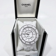 CHANEL白陶瓷12點鑽CALIBER 38MM J12機芯腕錶H5705