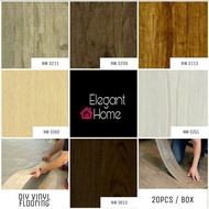 Luxury DIY Vinyl Flooring 3mm Thick High Quality Home Vinyl Floor Home Improvement 20pcs / 36sqft