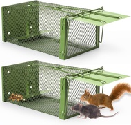 Humane Mouse Traps Indoor for Home - 2 Pack Mouse Rodent Trap That Work for Indoor and Outdoor Small