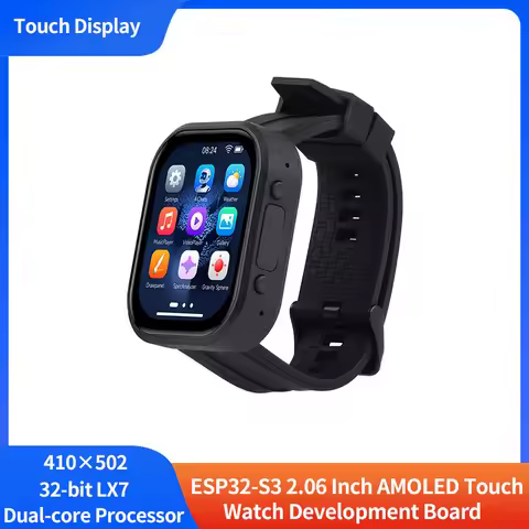 ESP32-S3 2.06 Inch AMOLED Display Development Board AI Voice Chat 410×502 For Touch Screen Programma