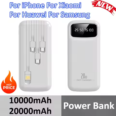 10000mAh 20000mAh Super Fast Charging Portable Power Bank For iPhone For Xiaomi For Huawei For Samsu