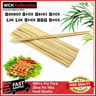 90pcs Bamboo Stick Skewer Satay Stick Wood Sticks Barbecue Steamboat Stick BBQ Stick Lidi Satay Celu