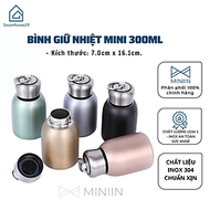 Bình Nước Giữ Nhiệt Mini Lõi Inox 304 300ml, Ly Giữ Nhiệt 5 Lớp Cách Nhiệt Cao Cấp Giữ Nhiệt Lên Đến