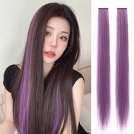 Hanging Ear Hair Dye Wig Long Hair Highlighting Wig Piece One Piece Color Wig Natural Simulation Inv