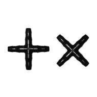 20 Pcs Cross Straight garden hose coil connector For 4/7 Mm Hose 1/4 water hose adapter Garden Micro
