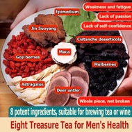 【SG Inventory】Men’s 8-Herb Wellness Tea | Boost Vitality & Daily Energy | Premium Blend (Deer Antler