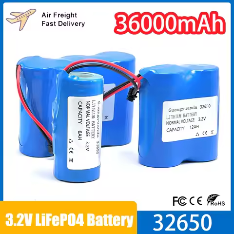 Original 32650 Battery Pack 3.2V LiFePO4 Battery Lithium Iron Phosphate Cell for Outdoor Solar Stree