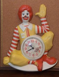中古 麥當勞 / 1981年 美國 McDonald’s 掛鐘 麥當勞叔叔 wall clock vintage 古董