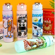 US Version Shan Hai Jing Series 800ml/27.5oz Transparent Sports Water Bottle With Pop-Up Leak-Proof 