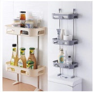 Kệ nhựa đa năng 3 tầng cho nhà tắm - nhà vệ sinh (80x30 cm). Kệ bồn cầu tiết kiệm không gian gắn tườ