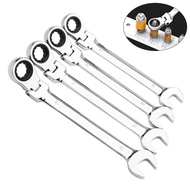 6mm-24mm Ratchet Wrench Tool Car Repair Tools Hand Spanner Open End and Ring Wrenches Tool