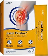 LAC Joint Protec Glucosamine Chondroitin + Collagen | Plum Flavoured supplement | Reduce Joint Stiff