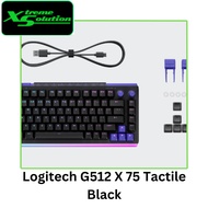 Logitech G512 X 75 Tactile Wired Keyboard - Black/White (Tactile)