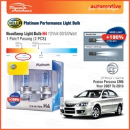 Proton Persona CM6 Year 2007 To 2015 Car Headlamp Light Bulb 1 Pair Hella Platinum H4 Headlight Bulb