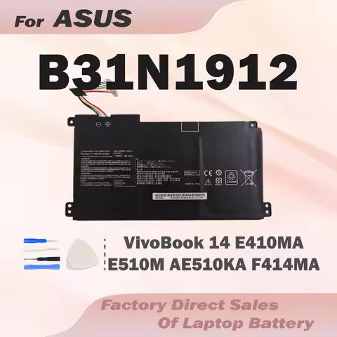 B31N1912 C31N1912 Laptop Battery For Asus VivoBook 14 E410MA-EK018TS EK018TS E510KA L410MA R522MA E5