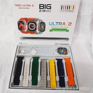 T800ULtra2 Smart Watch 7 in 1 Gift Box Set Multi-Strap Replacement 2.01 inch HD Large Screen Cross-B