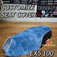 COVER SEAT FOR EX5 100 SARUNG KUSYEN EX5 SEAT COVER EX5  MURAH TEBAL ACCESSORIES AKSESORI EX5 MOTORC