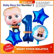 Baby Boss Set Number Foil Balloon / Set Belun Baby Boss