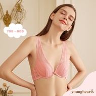 Young Hearts Ethereal Beauty Deep-V Wired Push-Up Lace Bra Y23-20271