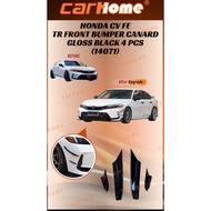 Honda Civic FE FL1 Type R Front Canard Gloss Black Civic Rear canard 2022-2023 for Type r bumper Onl