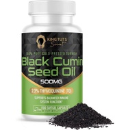 KING TUT'S SECRET Black Seed Capsules - 500 mg 100 Softgels - Nigella Sativa Extract, Black Cumin Su