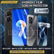 ASUS ZENFONE 6 5Q 5 Lite 5Z Zenfone Max Pro M2 M1 Hydrogel Screen Protector Matte Privacy Anti Blue 