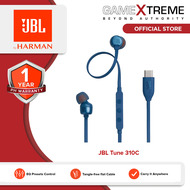 ปรับแต่งได้ JBL 310C USB-C หูฟังความละเอียดสูงแบบใช้สายเสียงเบสบริสุทธิ์พร้อมไมค์ในสายสำหรับเล่นเพลง