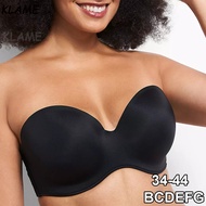 KLAME B/C/D/E/F/G Sexy Breathable Detachable-Strap Bandeau Plus Size Bra - Size 34-44 KLM848