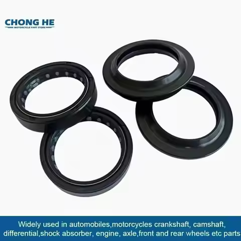 43x55x11 Motorbike Front Shock Fork Damper Shaft Dust Oil Seal Retainers For Yamaha YZF-R6 2017-2018