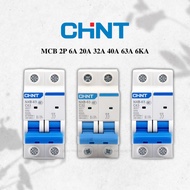 CHINT MCB 2 Pole / 6A / 20A / 32A / 40A / 63A (6KA) NXB SERIES