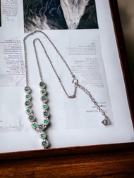 天然A貨天空藍翡翠純銀項鍊