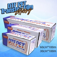 1Roll DTF Transfer Film/Printing Tshirt Hot Peel Glossy/Matte Heatpress Film/Filem pemindahan DTF打印膜