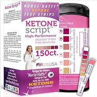 Nurse Hatty 150 Keto Test Strips with Free 300+ Pages of eBooks & Free APP (Track Your Ketone Progre