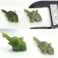 Natural Elephant Nephrite Jade Pendent Green AAA Quality jewelry High Pendent.