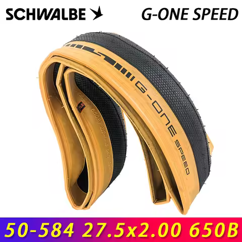 SCHWALBE Original G-ONE SPEED 27.5x2.00 650B Folding Tubeless Bicycle Tire for Road MTB City Retro b