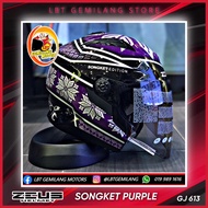 ZEUS Helmets GJ-613 [PURPLE SONGKET]