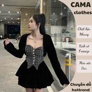 Cama Clothes HCOM3546 women's clothing Set, women's clothing Set 3 Piece strapless evening gown with