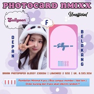 NMIXX Photocard - SULLYOON / UNOFFICIAL Photocard / NMIXX SULLYOON Photocard / NMIXX PC / NSWER / PC