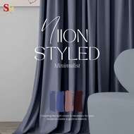 【SM CURTAIN】 NIION-STYLED 290CM CURTAIN FREE HEIGHT CUSTOMIZATION HOOK & EYELET WINDOW & SLIDING DOO